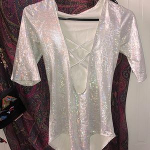 Shimmery Rave Bodysuit